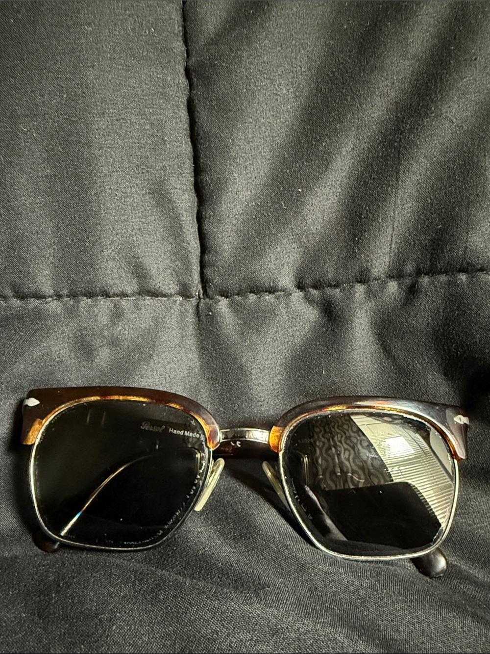 Persol Tortoiseshell Brown Sunglasses with Dark Lenses